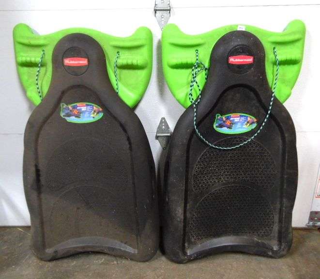 Two Rubbermaid Icy Rider MPS Snow Sleds - Dunker Auction