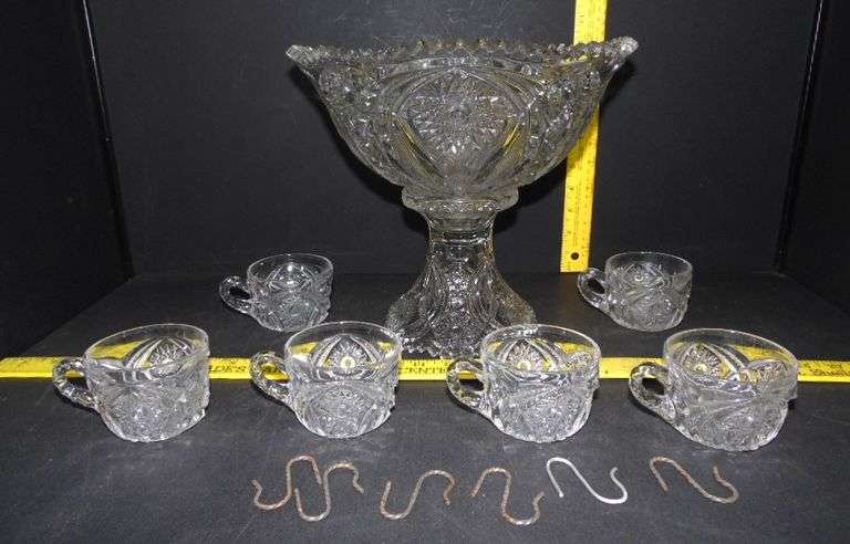 Superstar Pattern Punch Bowl & Cups