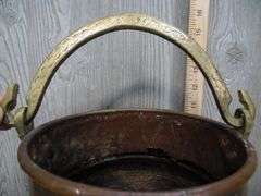Copper Bucket With Brass Handle