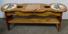 Home Town USA Wood Game Table - 39" x 11" x 15"