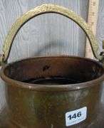 Copper Bucket With Brass Handle