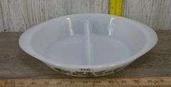 Glasbake Herb & Flower Divided Dish & Rectangle Loaf Dish