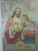 Antique Framed First Communion Certificates