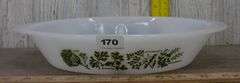Glasbake Herb & Flower Divided Dish & Rectangle Loaf Dish