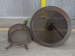 Falstaff Bucket, Glass Beer Barrel, Nut Grinder & Strainers