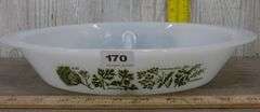 Glasbake Herb & Flower Divided Dish & Rectangle Loaf Dish