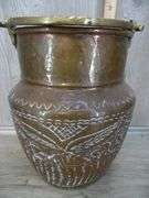 Copper Bucket With Brass Handle