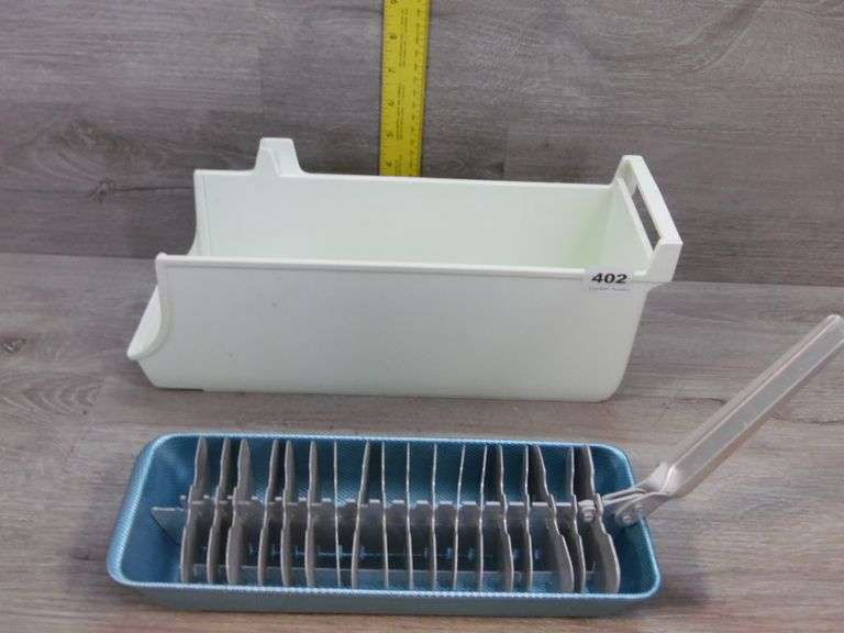Ice Cube/Utility Bins & Vintage Ice Cube Tray