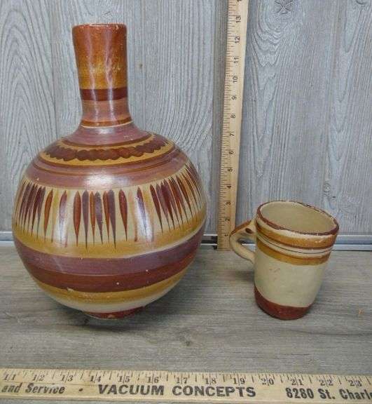 Mexican Water Carafe & Mug