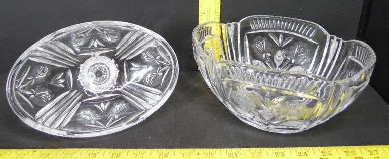 Crystal Clear Industries Bowl & Lead Crystal Bowl With Lid