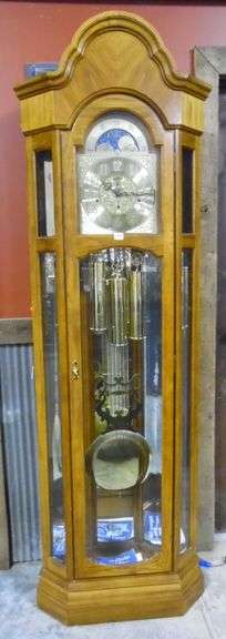 Ridgeway Grandfather Clock - 27" x 15" x 83"
