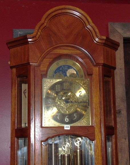 Ridgeway Grandfather Clock - 27" x 15" x 83"