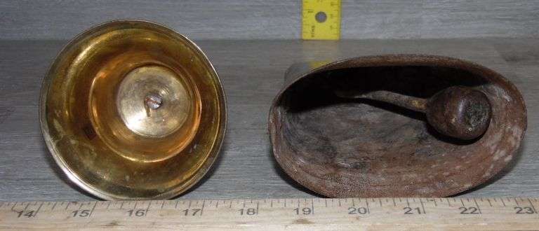 Cow Bell & Anchor & Rope Brass Bell - No Clapper