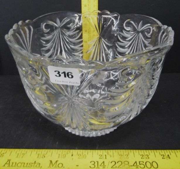 Crystal Clear Industries Bowl & Lead Crystal Bowl With Lid
