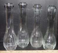 Bud Vases & Decanter With Stopper