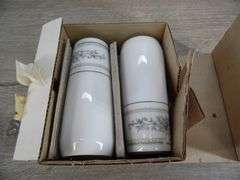 Elington Fine Porcelain China Serving Bowls, Platter & Salt & Pepper Shakers