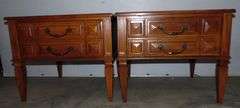 Two End Tables With Drawers - 25" x 25" x 21"