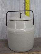 Stoneware Crock With Locking Lid