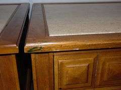 Two End Tables With Drawers - 25" x 25" x 21"
