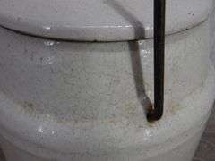 Stoneware Crock With Locking Lid