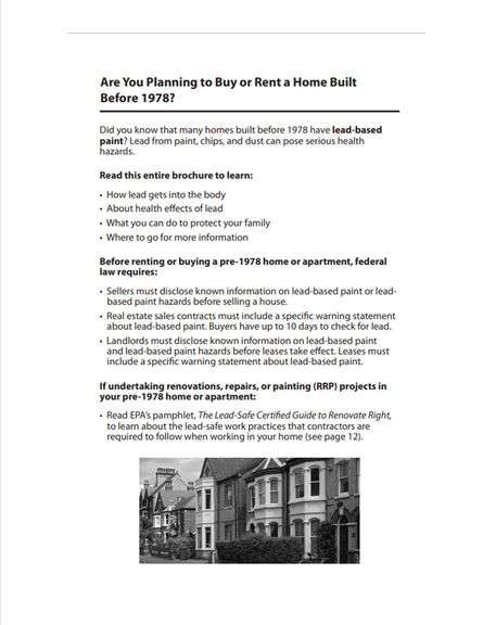 Lead Base Paint Information: See Description & Photos