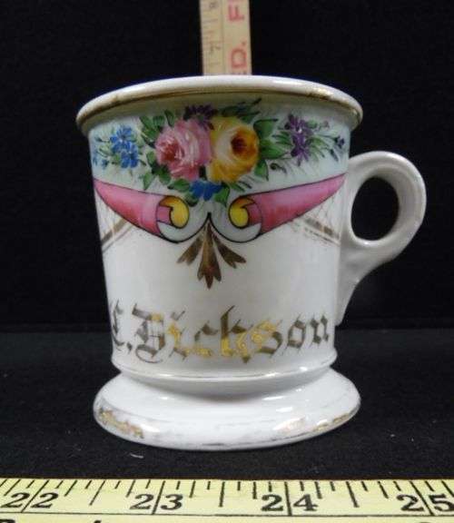 コレクション VAN Kent SHAVING MUG Two Shaving Mugs - One Marked Koken Barber Supply, St. Louis