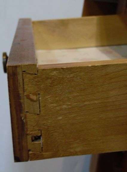 Wood Tea Cart Table - Tray Needs Repair - 39 1/2" x 28" x 28 1/2" - Extended