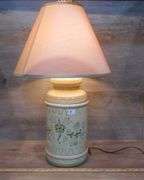 Ceramic Table Lamp With Hummingbird On Top 8" Tall