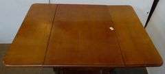 Wood Tea Cart Table - Tray Needs Repair - 39 1/2" x 28" x 28 1/2" - Extended