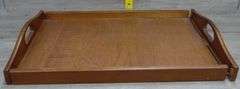 Wood Tea Cart Table - Tray Needs Repair - 39 1/2" x 28" x 28 1/2" - Extended