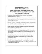 Lead Base Paint Information: See Description & Photos