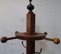 Wood Coat Tree - 72" Tall
