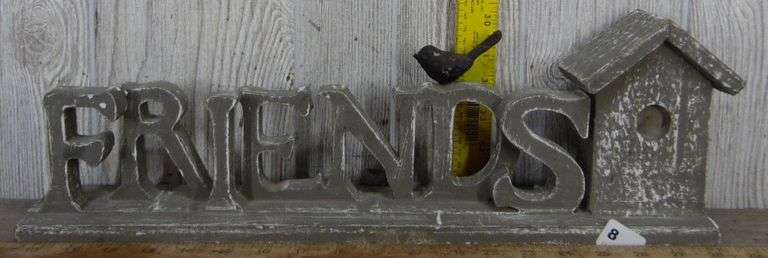 Friends Birdhouse Table Sign