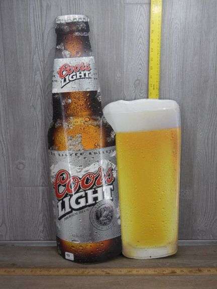 Coors Light Beer Advertisement - Metal