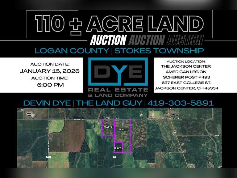 110 +/- Acres, Logan County, Ohio