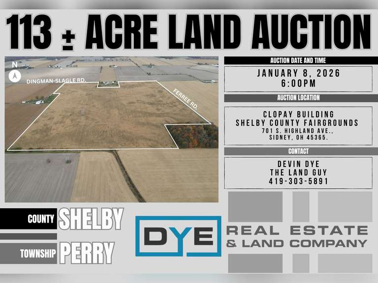113 +/- Acres, Shelby County, Ohio