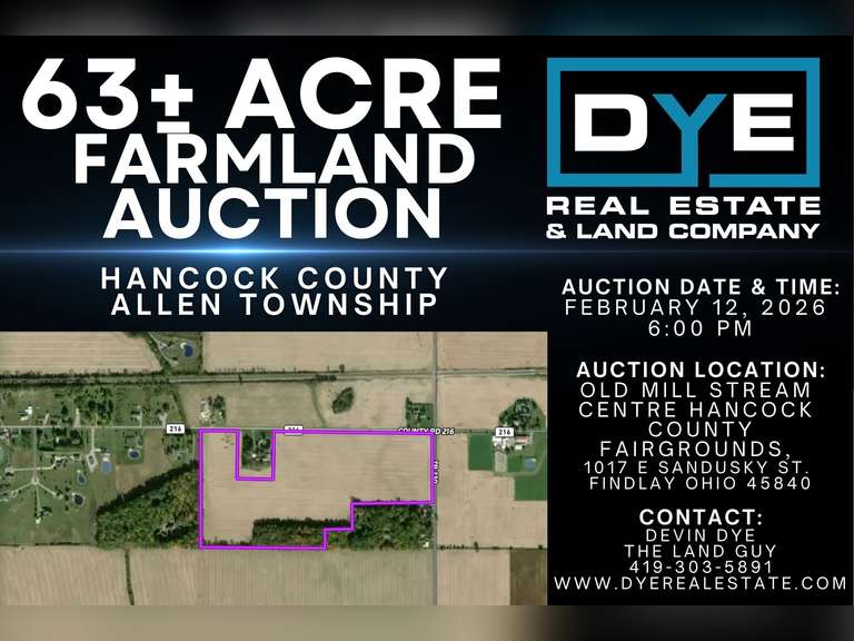 62.88 +/- Acres, Hancock County, Ohio