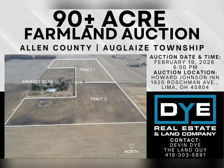 90 +/- Acres, Allen County, Ohio
