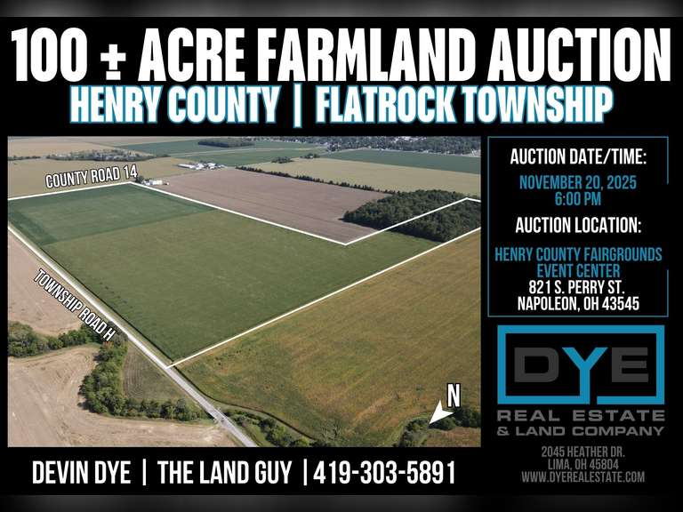 100 +/- Acres, Henry County, Ohio