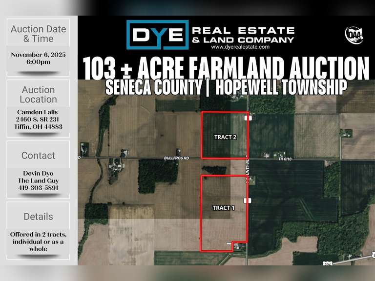103+/- Acres, Seneca County, Ohio