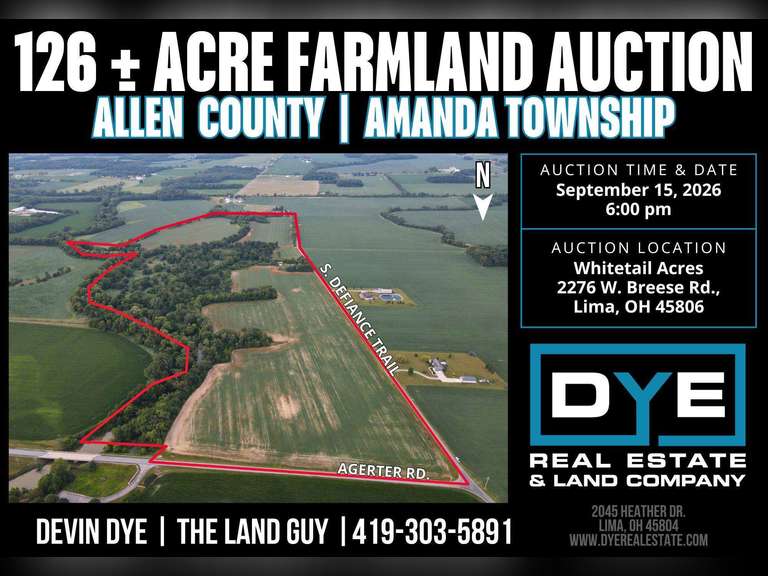 126 +/- Acres, Allen County, Ohio