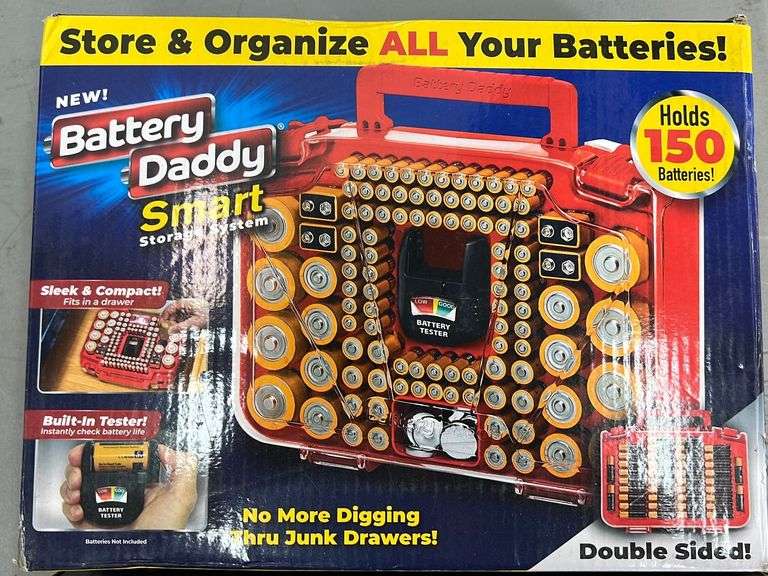 (2) BATTERY DADDY ORGANIZERS IN BOX Earl's Auction Company