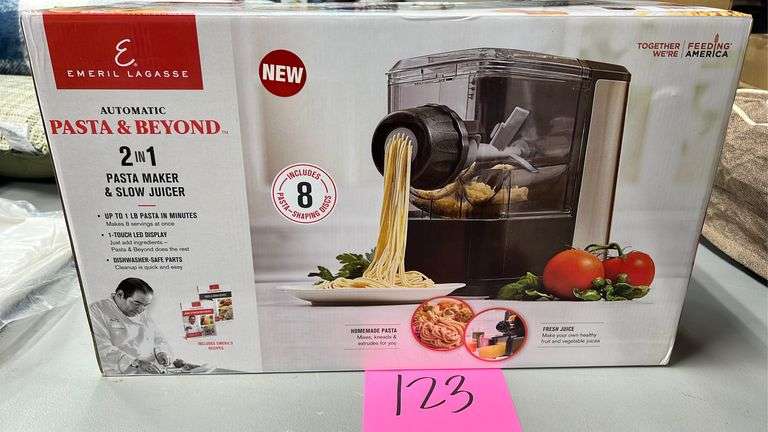 EMERIL LAGASSE 2 IN 1 PASTA &amp; BEYOND IN BOX - Earl's Auction Company