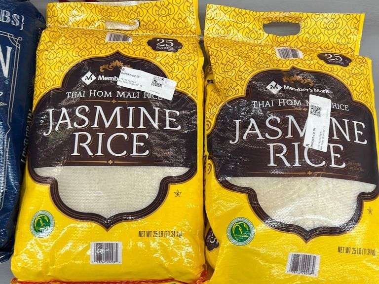 (5) ASSORTED BAGS OF RICE SEE PHOTOS Earl's Auction Company