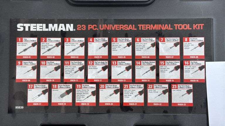 STEELMAN 23PC UNIVERSAL TERMINAL TOOL KIT IN CASE - Earl's Auction Company