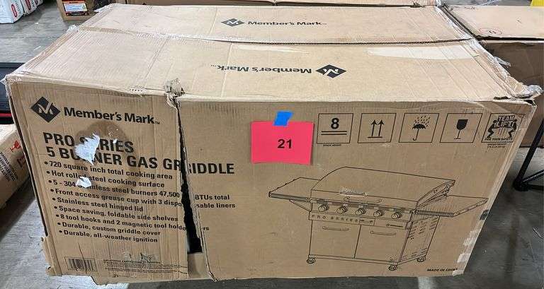PRO SERIES 5 BURNER GAS GRIDDLE IN BOX