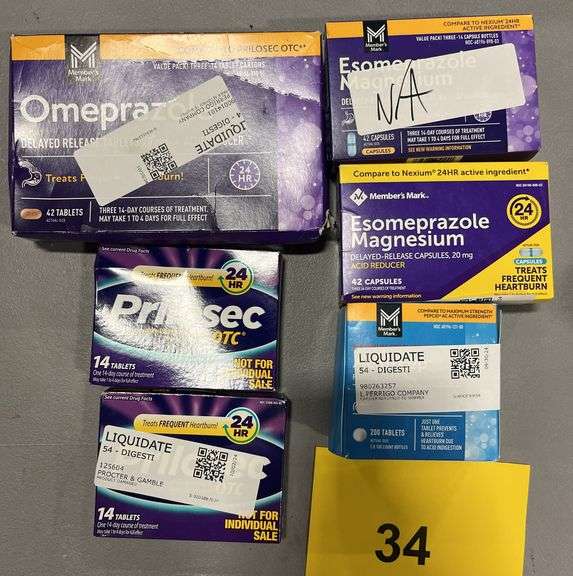 6PC DIGESTIVE MEDICINE LOT - SEE PHOTOS