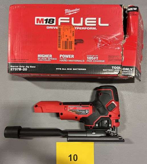 MILWAUKEE M18 BARREL GRIP JIG SAW W/ BOX (TOOL ONLY)