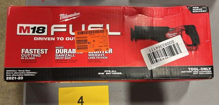 MILWAUKEE SAWZALL RECIP SAW IN BOX (TOOL ONLY)
