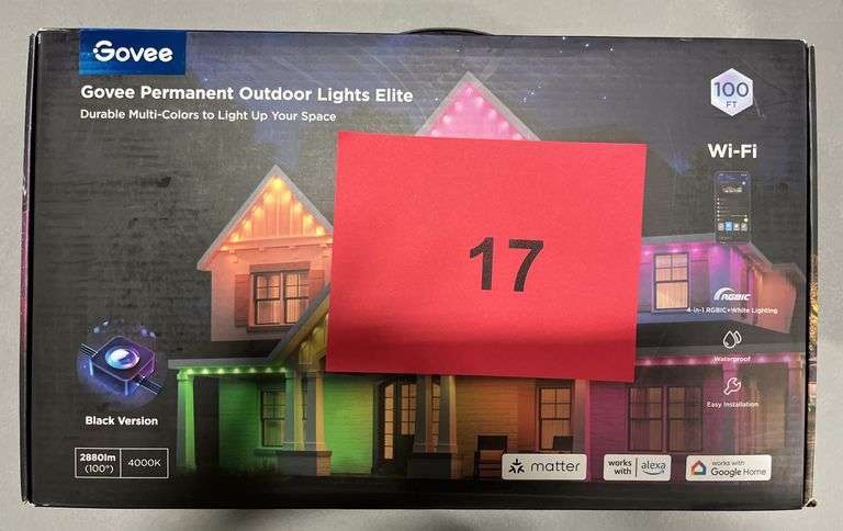 GOVEE PERMANENT OUTDOOR LIGHTS ELITE IN BOX